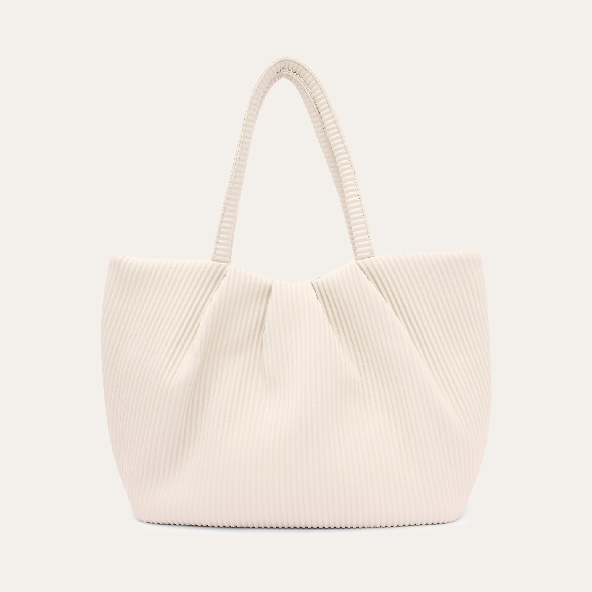 FİTİLLİ DERİ GÖRÜNÜMLÜ EL ÇANTASI