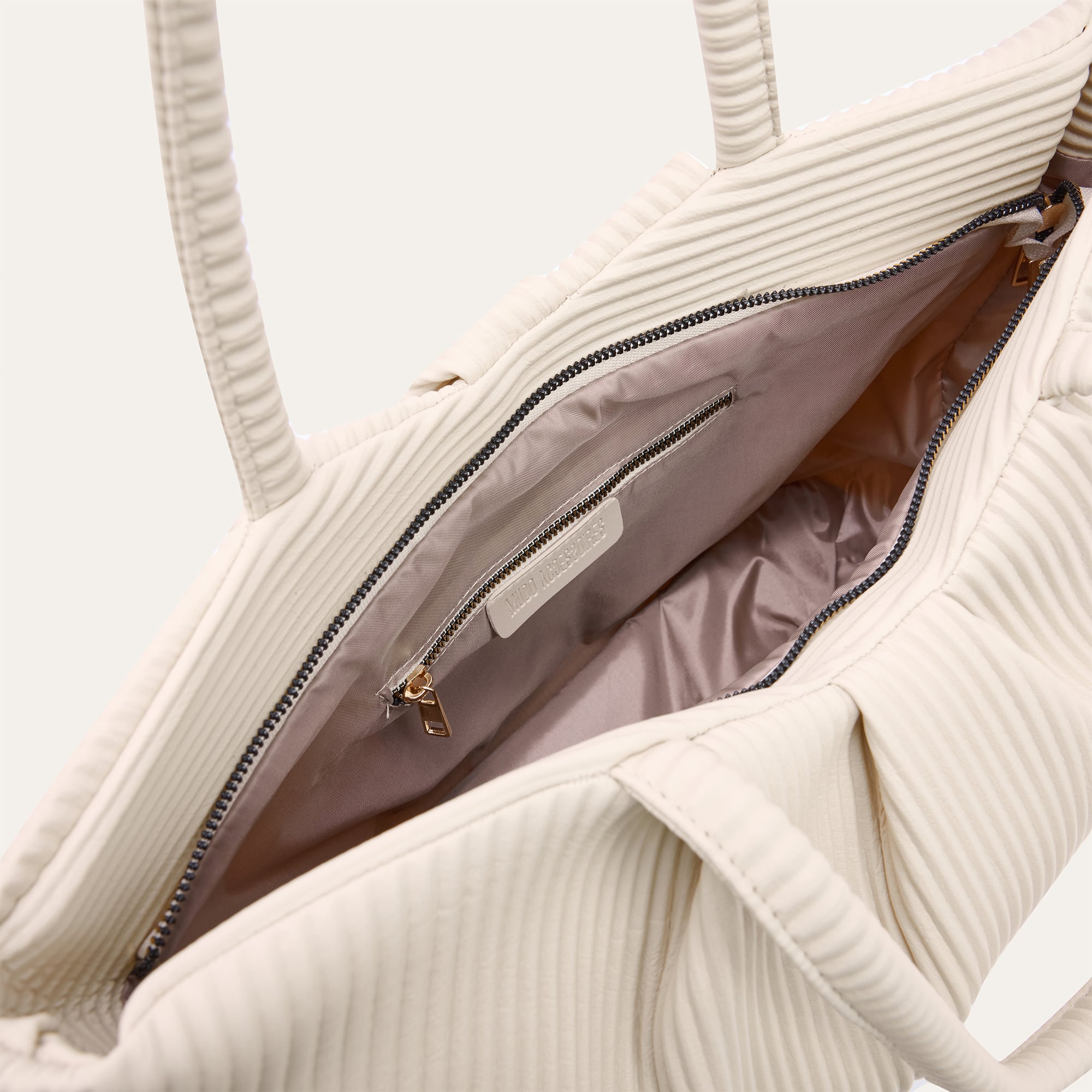 FİTİLLİ DERİ GÖRÜNÜMLÜ EL ÇANTASI