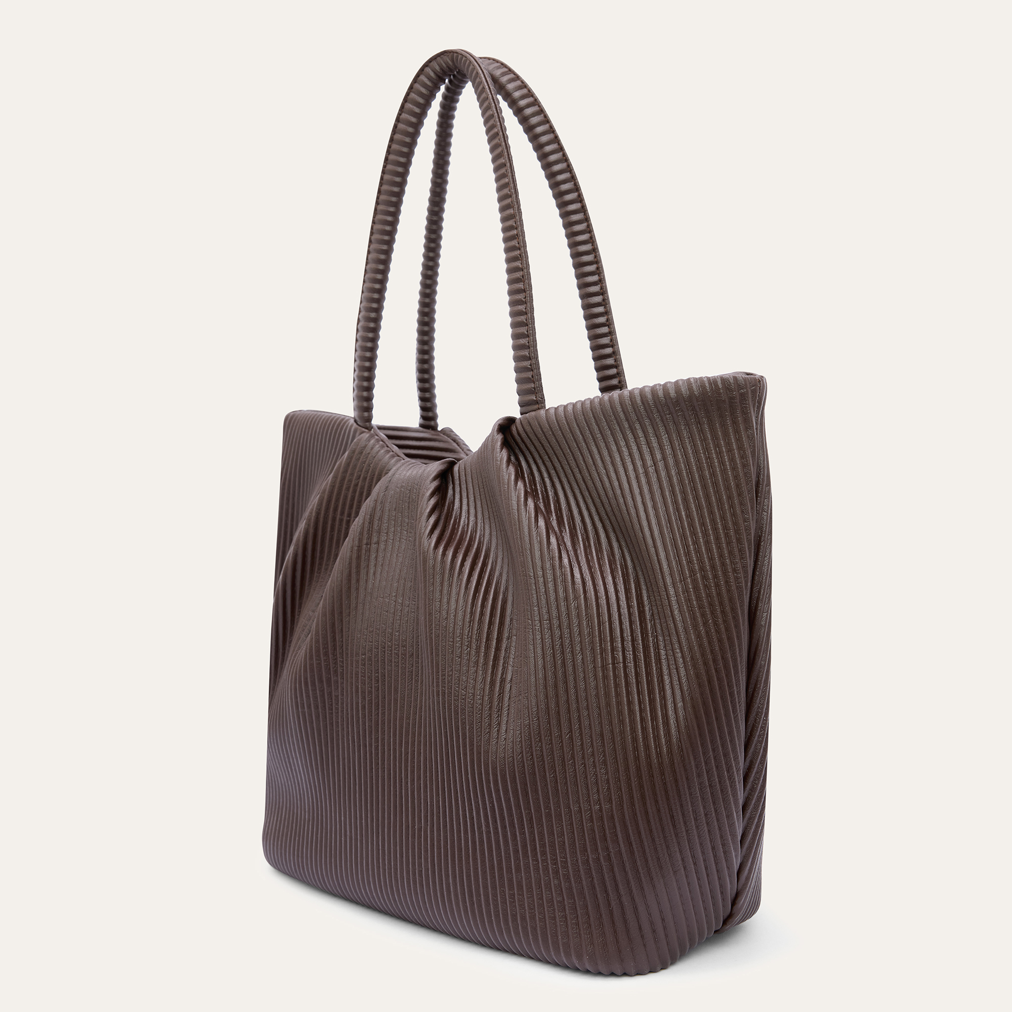 FİTİLLİ DERİ GÖRÜNÜMLÜ EL ÇANTASI