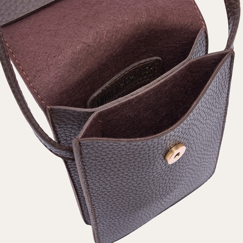  DERİ GÖRÜNÜMLÜ TOKALI TELEFON ÇANTASI