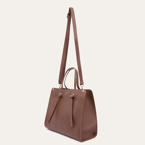  DERİ GÖRÜNÜMLÜ ASKILI TOTE EL ÇANTASI