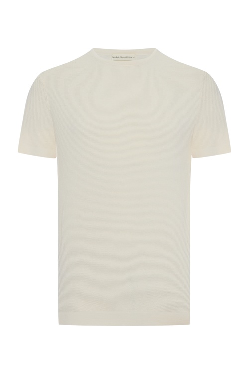  BİSİKLET YAKA KISA KOLLU KAZAK