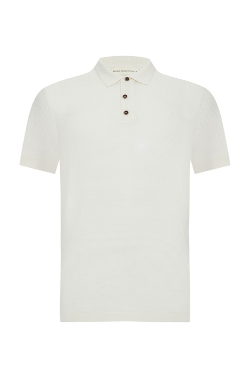  POLO YAKA DOKULU KISA KOLLU TRİKO KAZAK