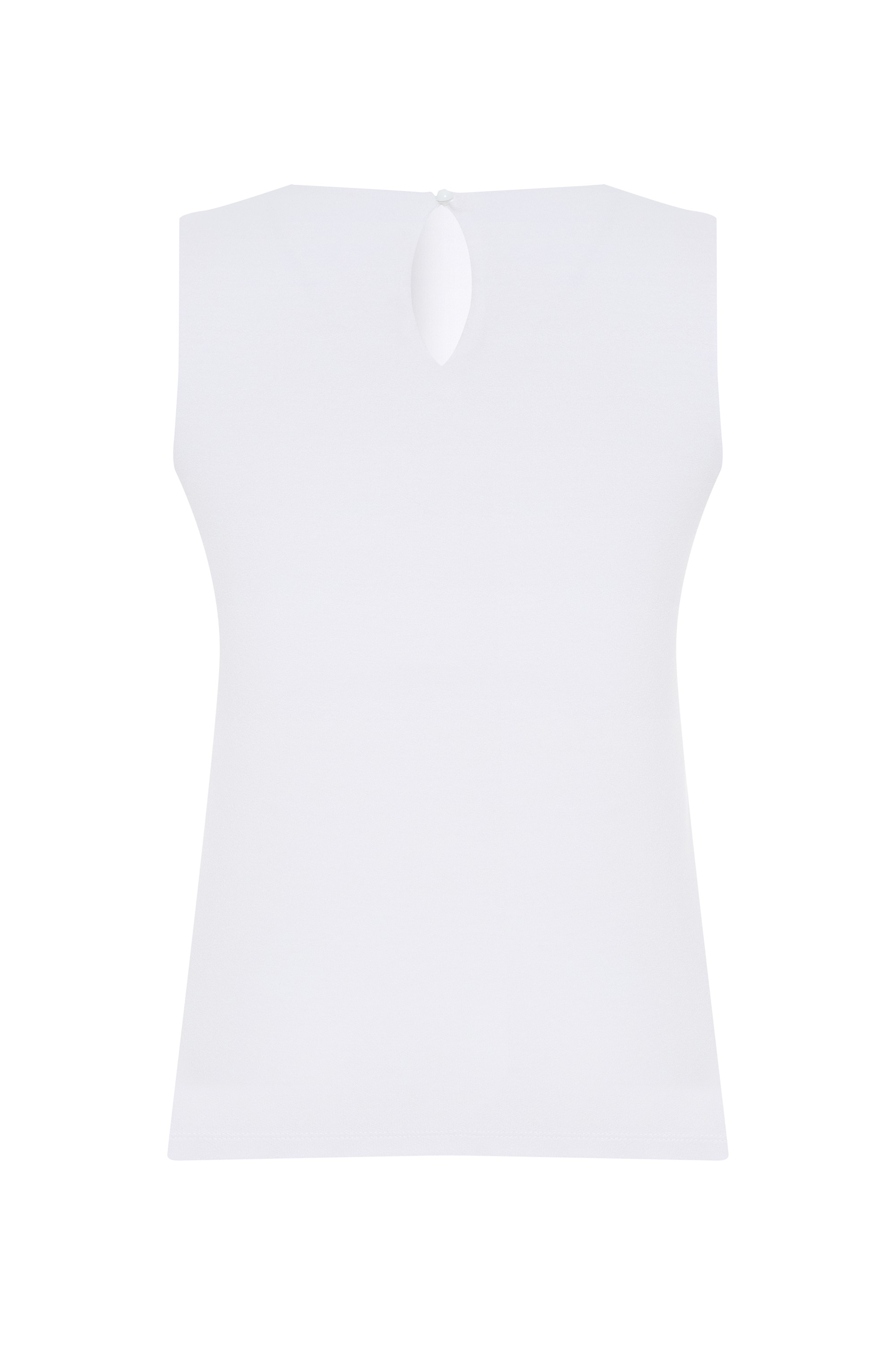 BİSİKLET YAKA KOLSUZ BLUZ