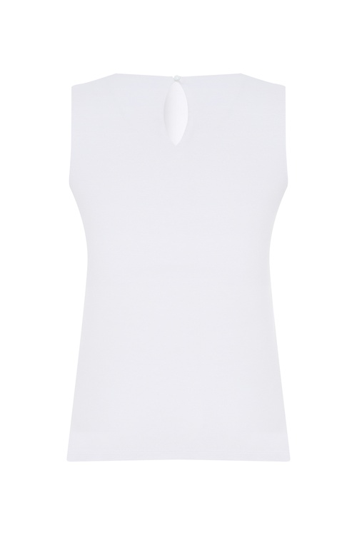  BİSİKLET YAKA KOLSUZ BLUZ