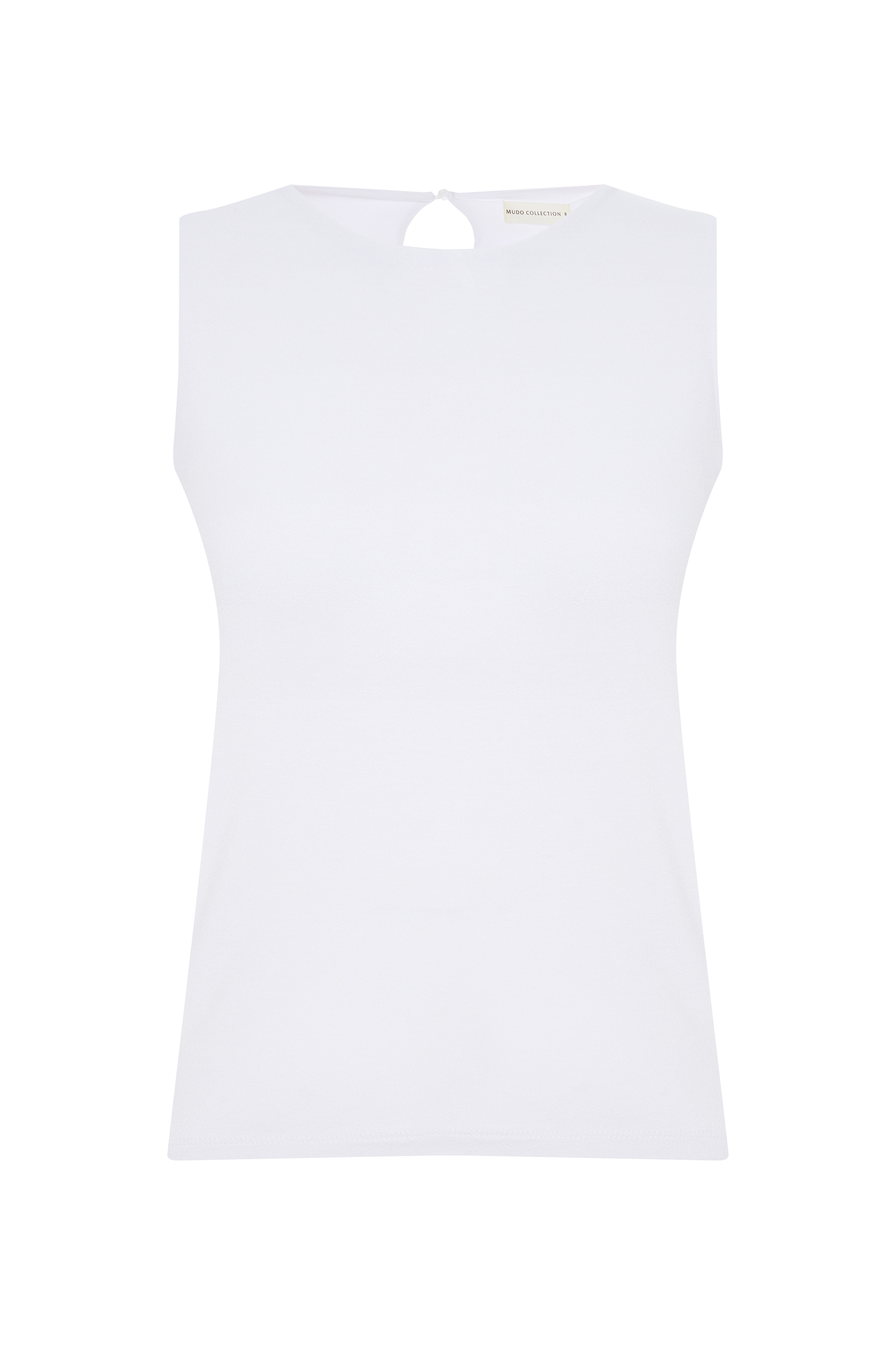 BİSİKLET YAKA KOLSUZ BLUZ