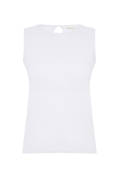  BİSİKLET YAKA KOLSUZ BLUZ