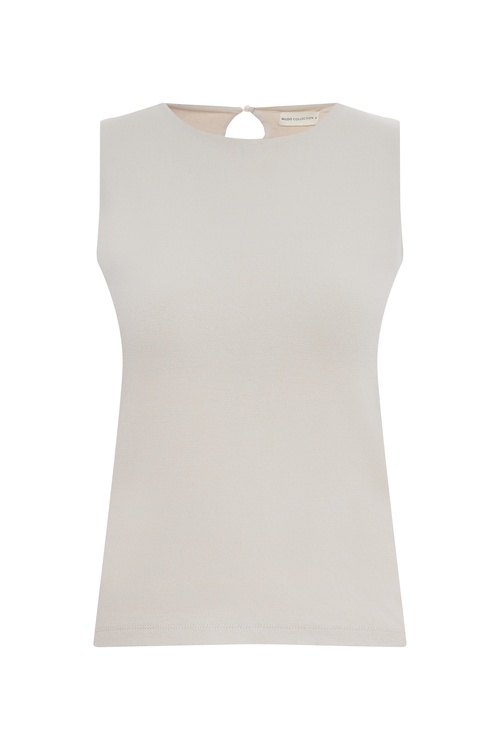  BİSİKLET YAKA KOLSUZ BLUZ