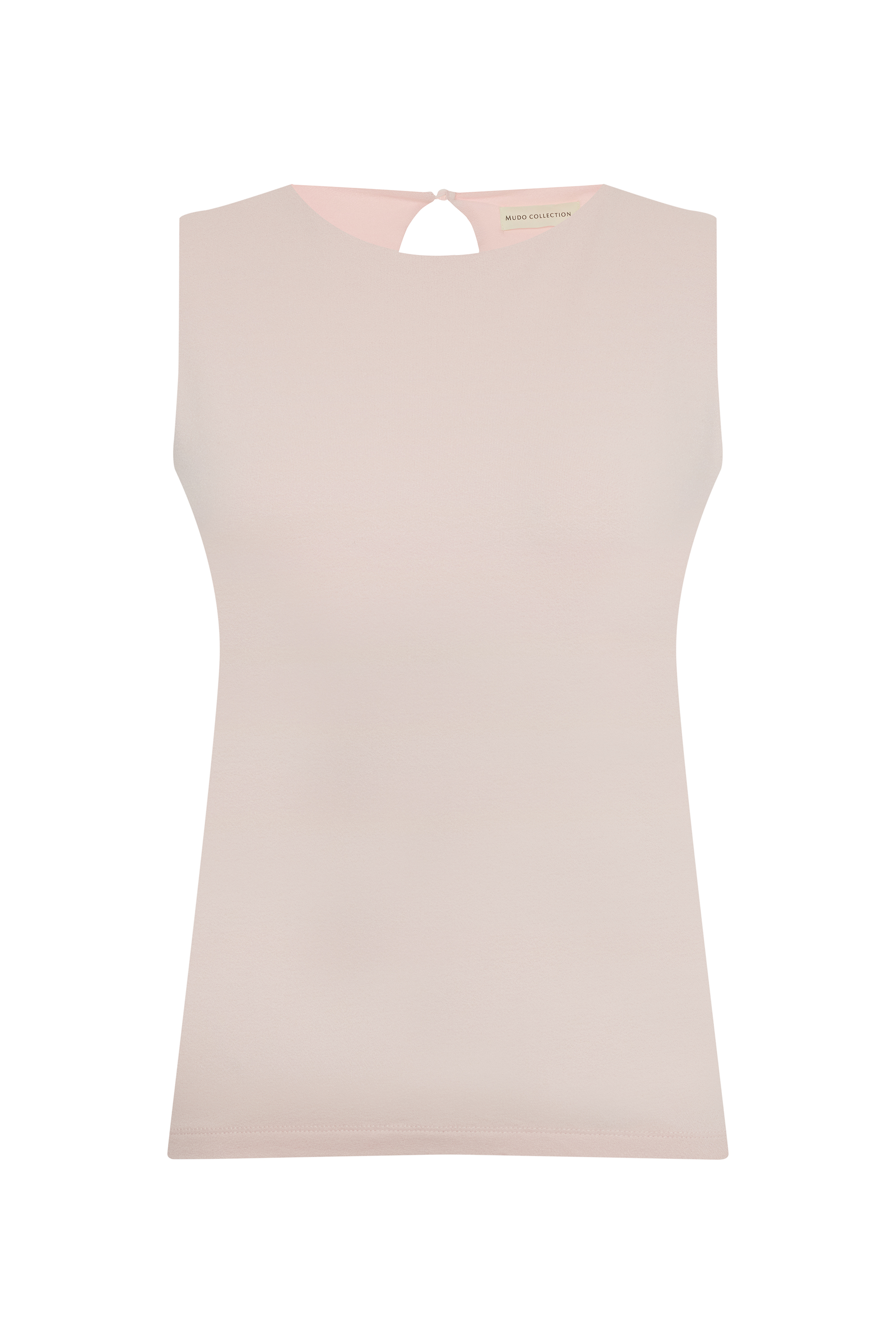 BİSİKLET YAKA KOLSUZ BLUZ