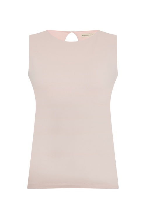  BİSİKLET YAKA KOLSUZ BLUZ