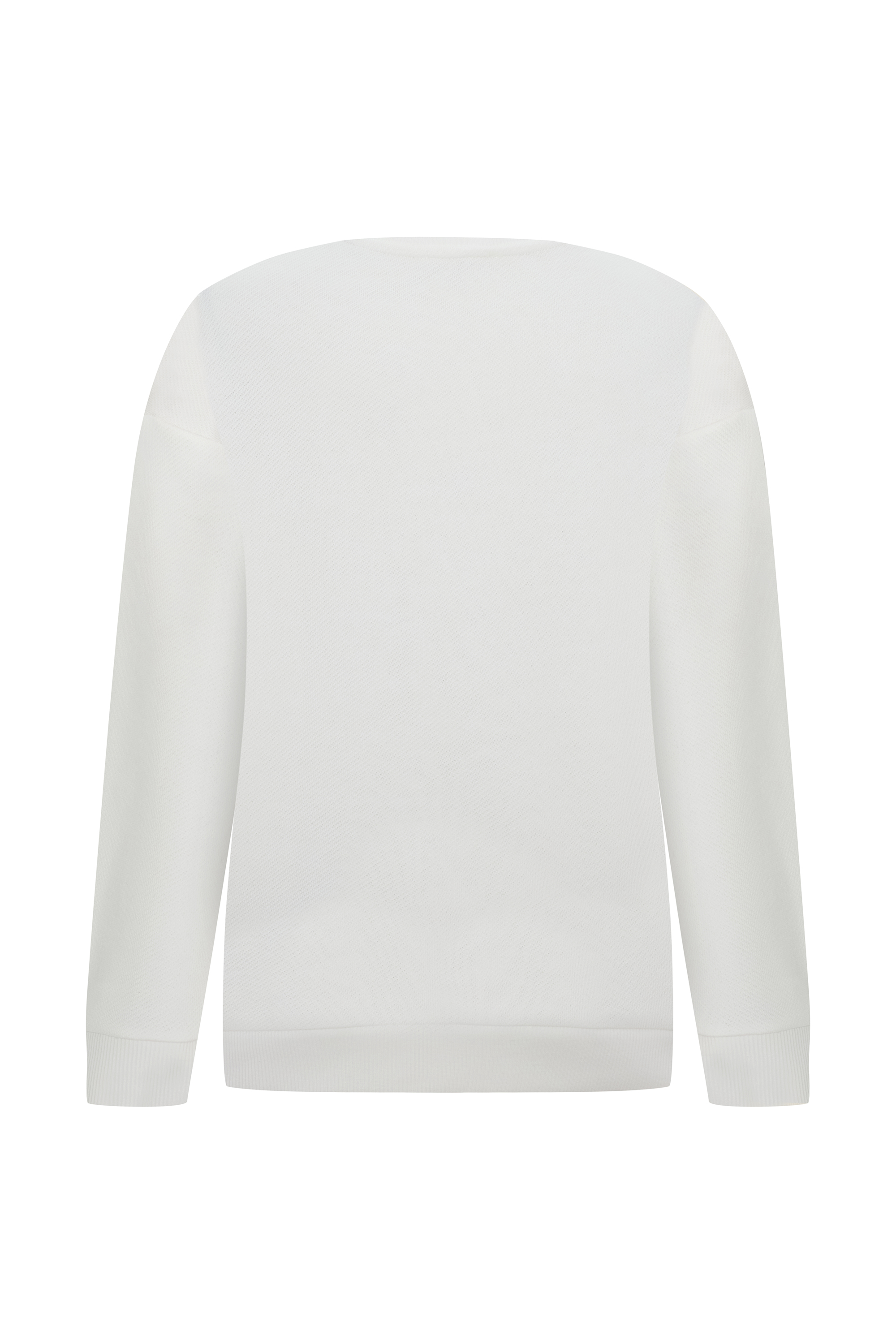 BASKILI BİSİKLET YAKA SWEATSHIRT