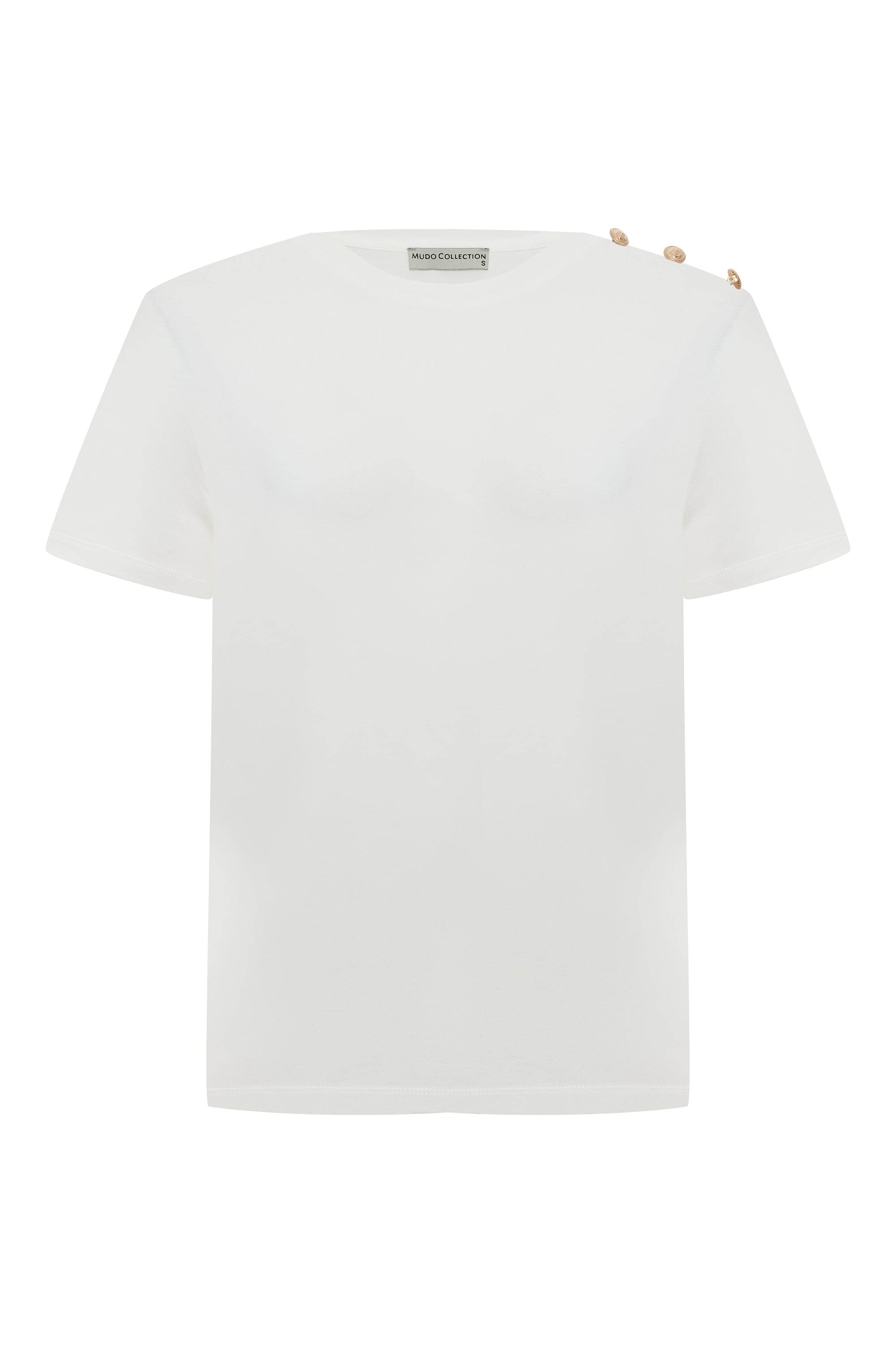 MODAL KARIŞIMLI BİSİKLET YAKA KISA KOLLU T-SHIRT