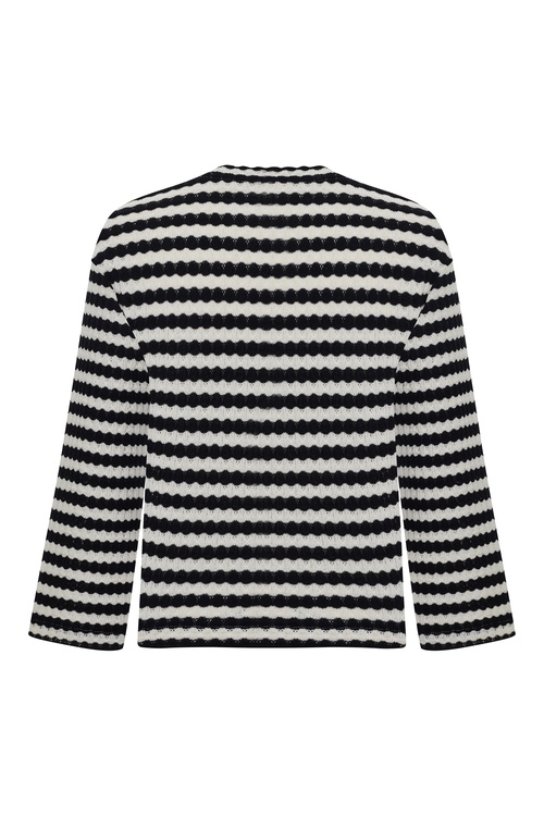  ÇİZGİLİ BİSİKLET YAKA KAZAK