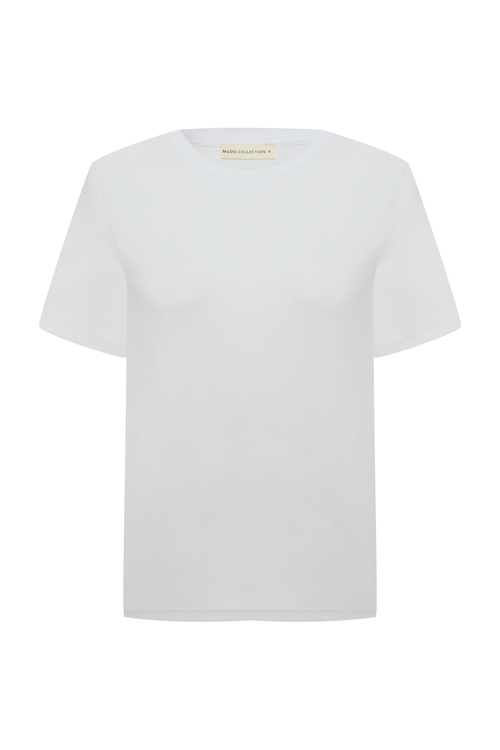  FITTED BİSİKLET YAKA KISA KOLLU T-SHIRT