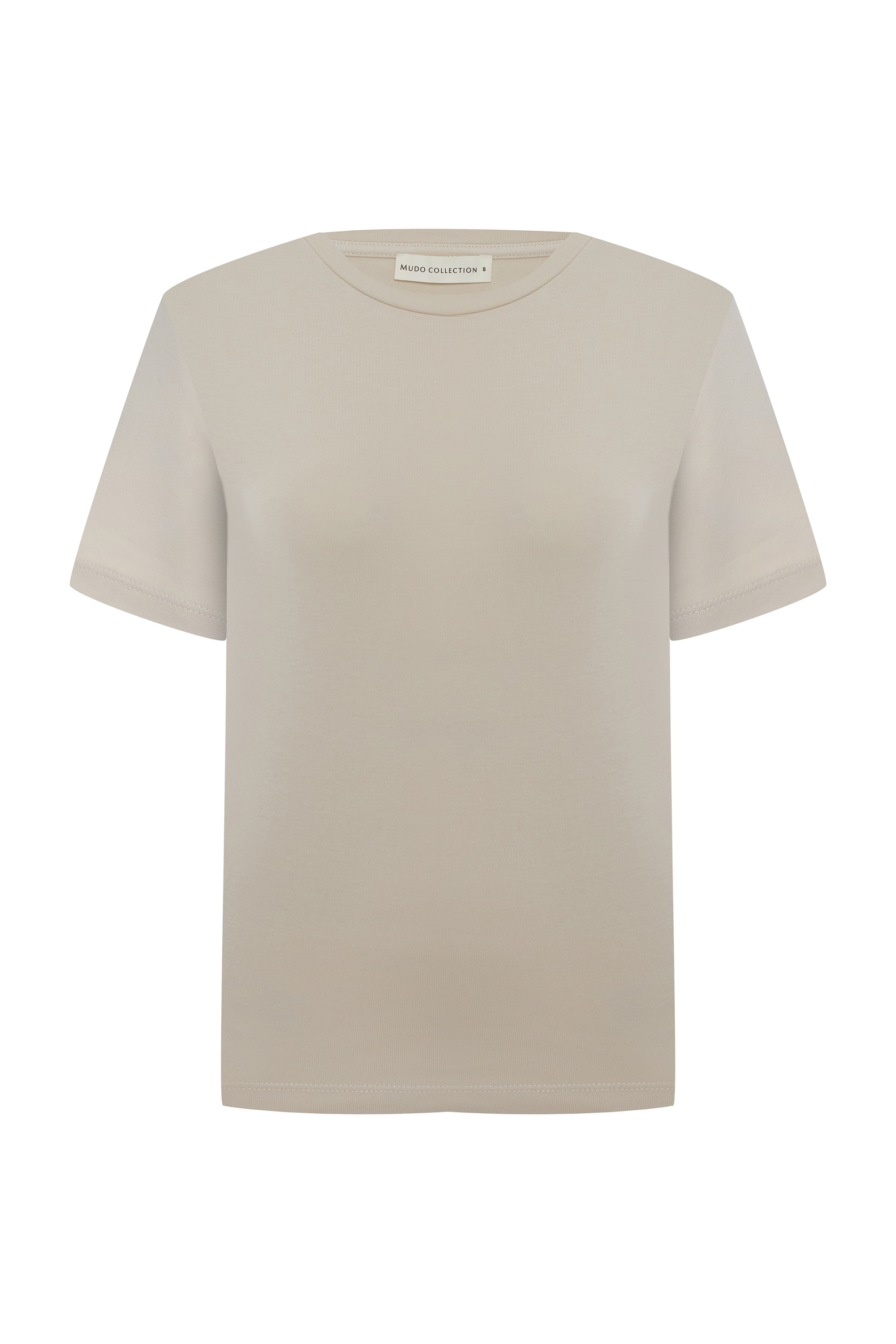 FITTED BİSİKLET YAKA KISA KOLLU T-SHIRT