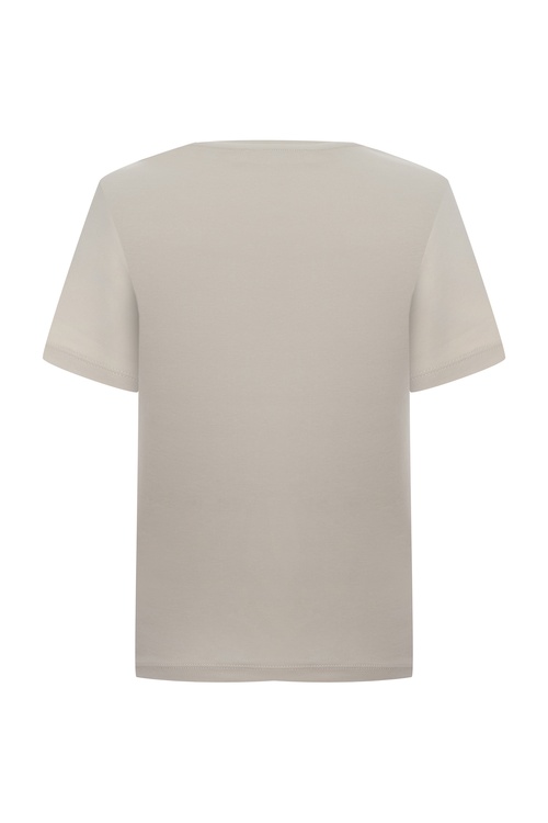  FITTED BİSİKLET YAKA KISA KOLLU T-SHIRT