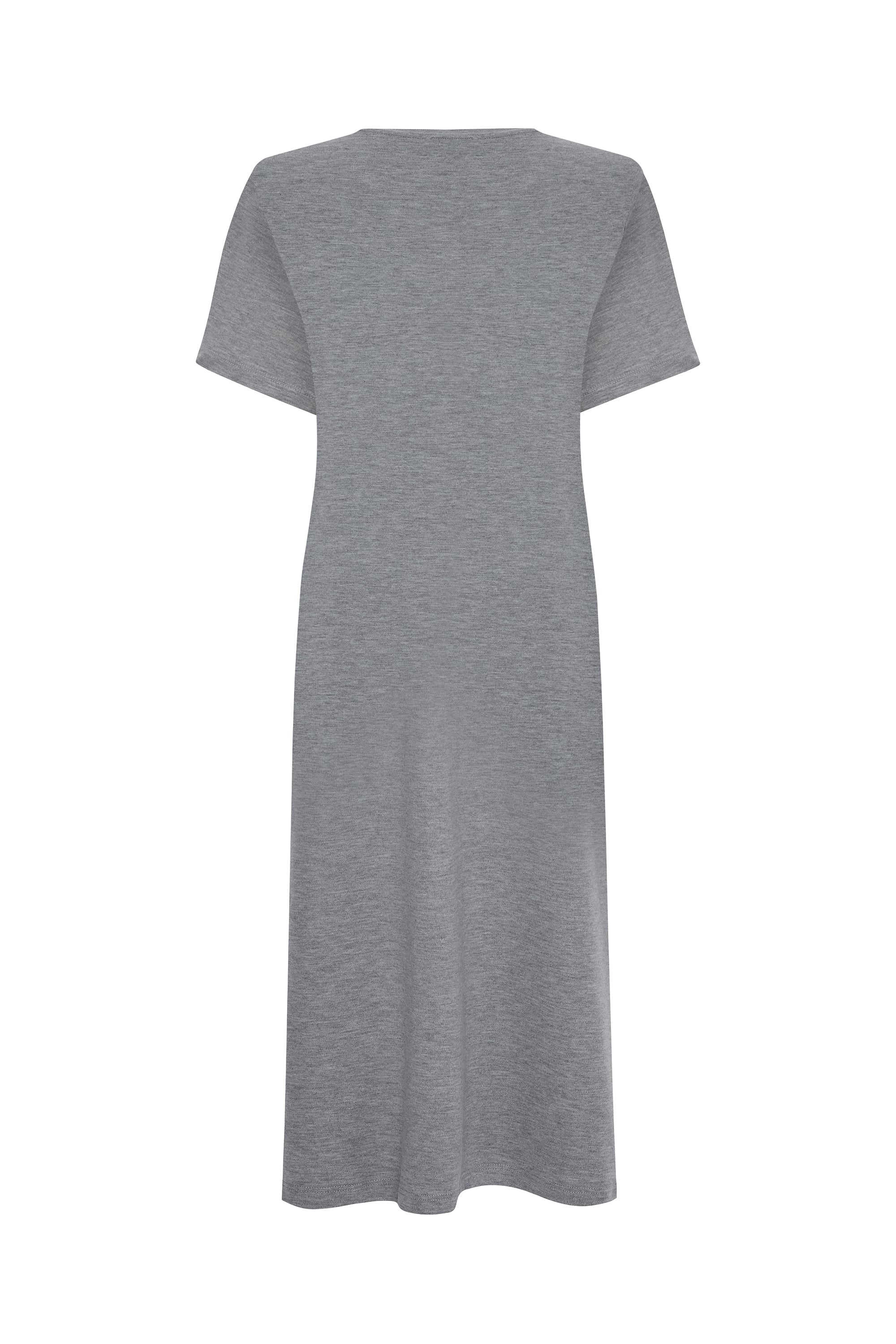 A KESİM KISA KOLLU MİDİ ELBİSE