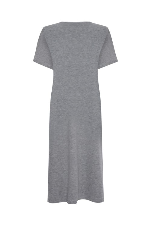  A KESİM KISA KOLLU MİDİ ELBİSE