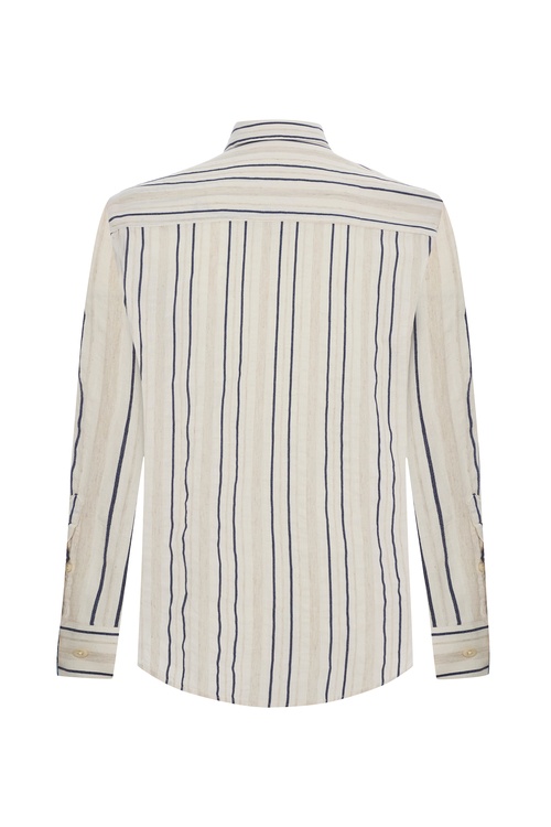  REGULAR FIT ÇİZGİLİ UZUN KOLLU GÖMLEK