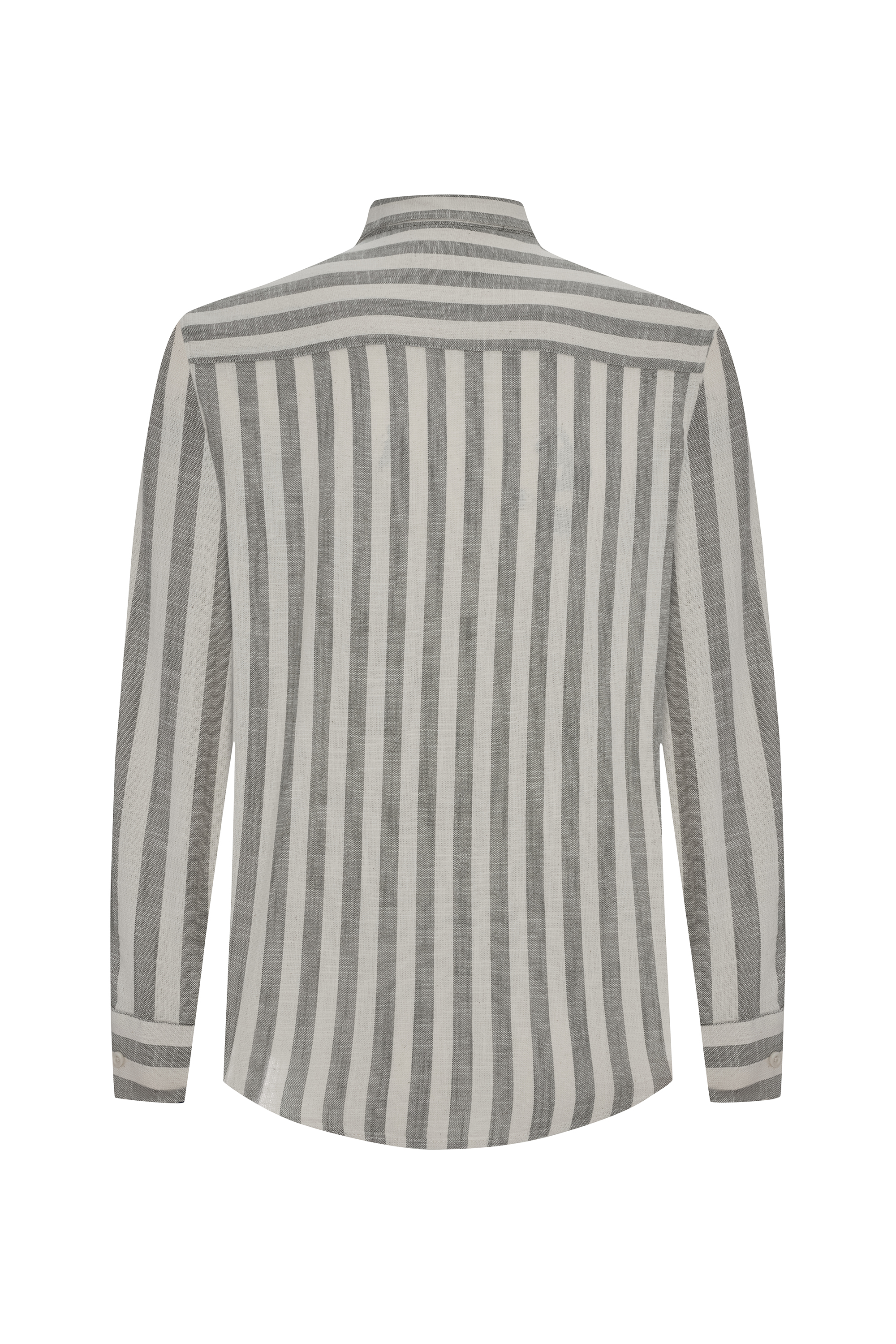 REGULAR FIT ÇİZGİLİ UZUN KOLLU GÖMLEK