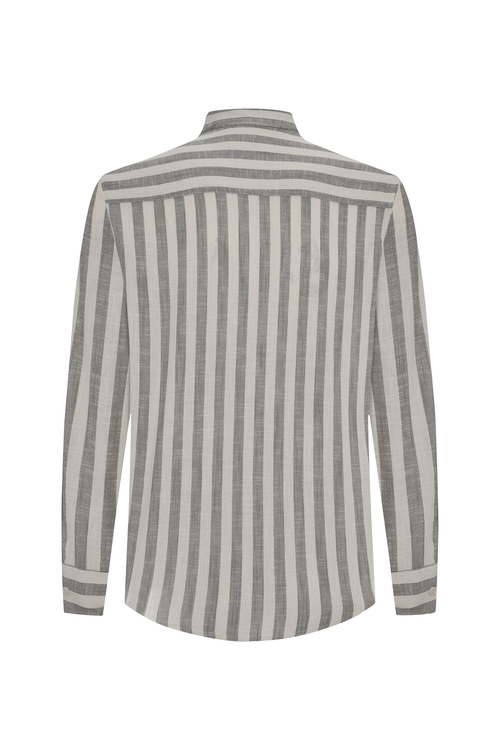  REGULAR FIT ÇİZGİLİ UZUN KOLLU GÖMLEK