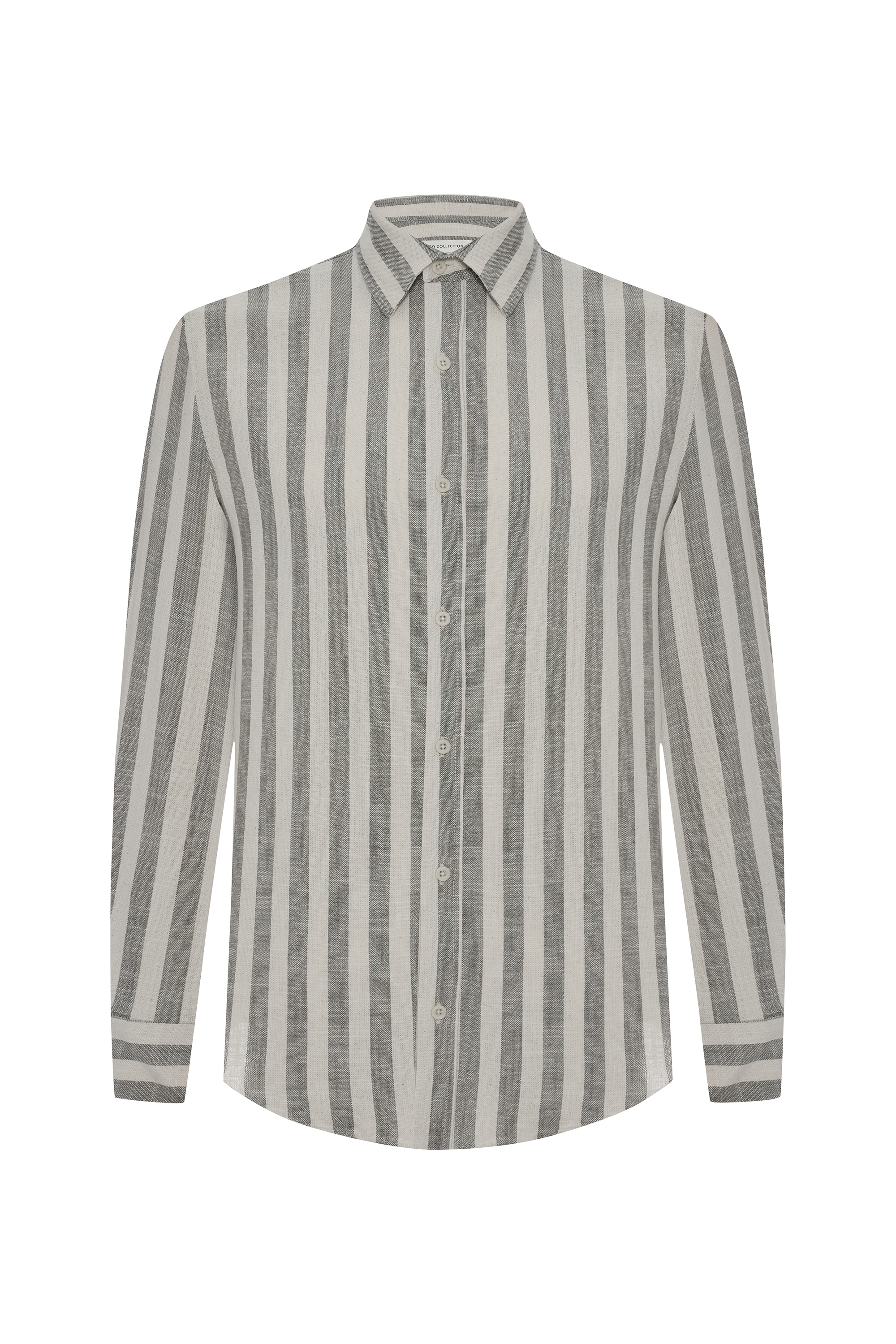 REGULAR FIT ÇİZGİLİ UZUN KOLLU GÖMLEK