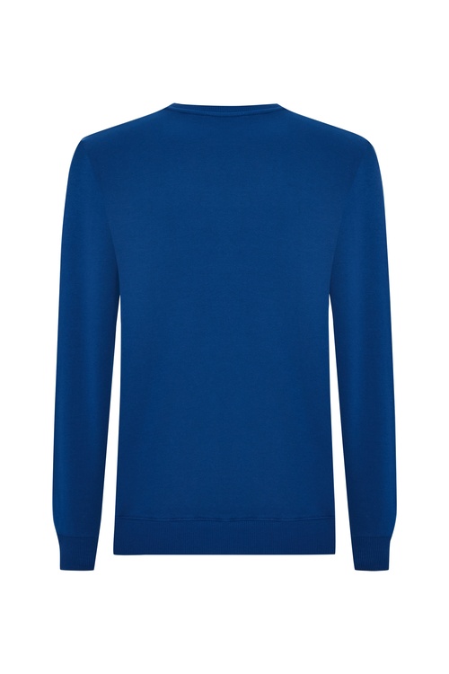  BİLEĞİ NAKIŞLI BİSİKLET YAKA SWEATSHIRT