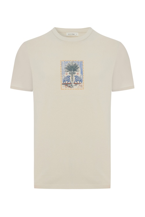  MİTOLOJİK BASKILI OVERSIZE T-SHIRT