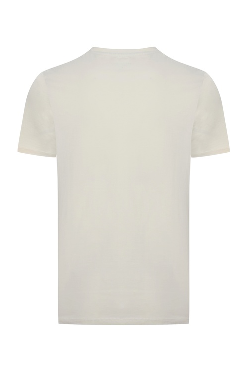  BASKILI BİSİKLET YAKA KISA KOLLU T-SHIRT