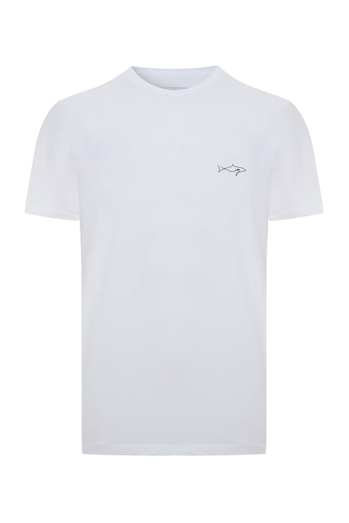  BASKILI BİSİKLET YAKA KISA KOLLU T-SHIRT