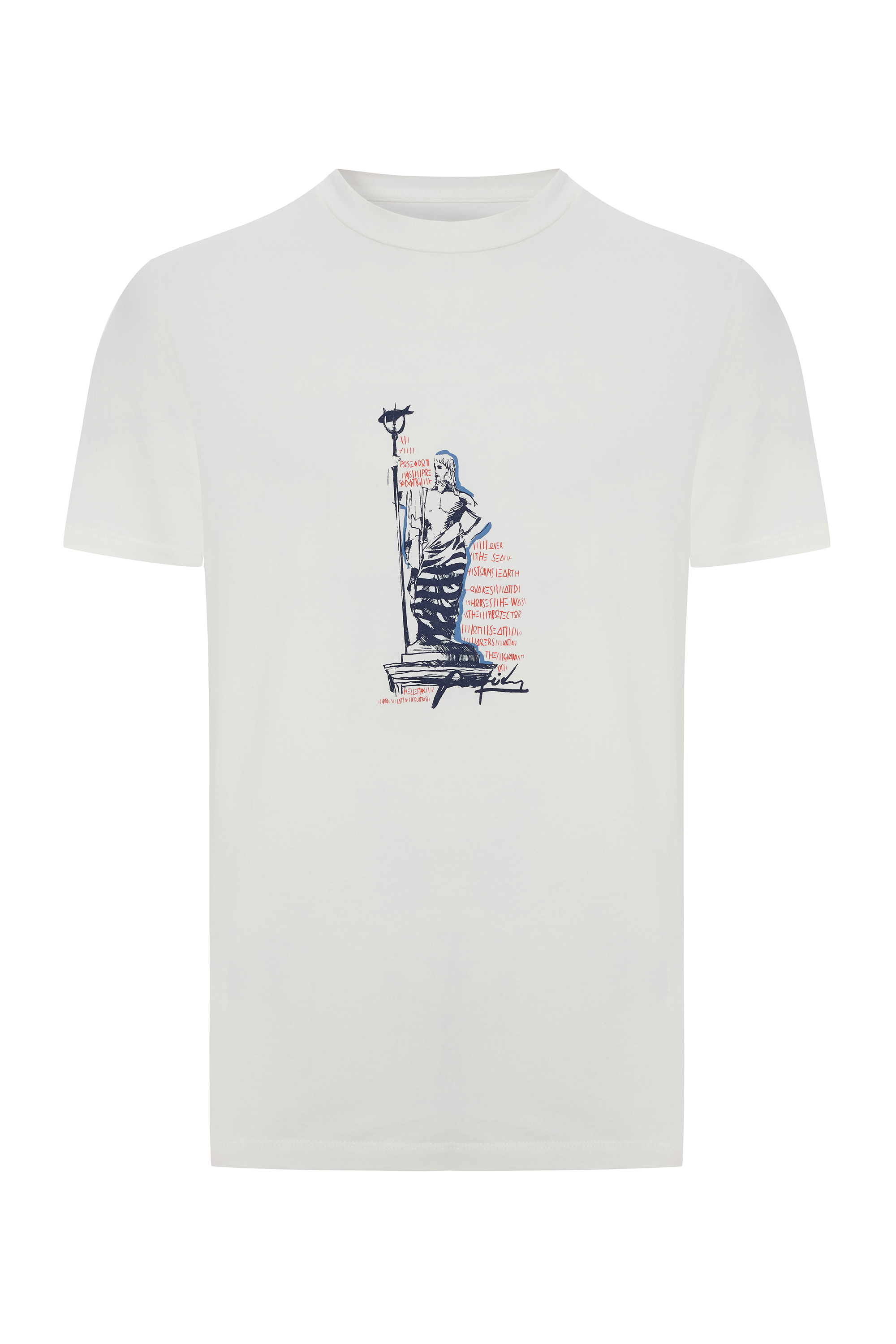 MİTOLOJİK BASKILI RELAX FIT KISA KOLLU T-SHIRT