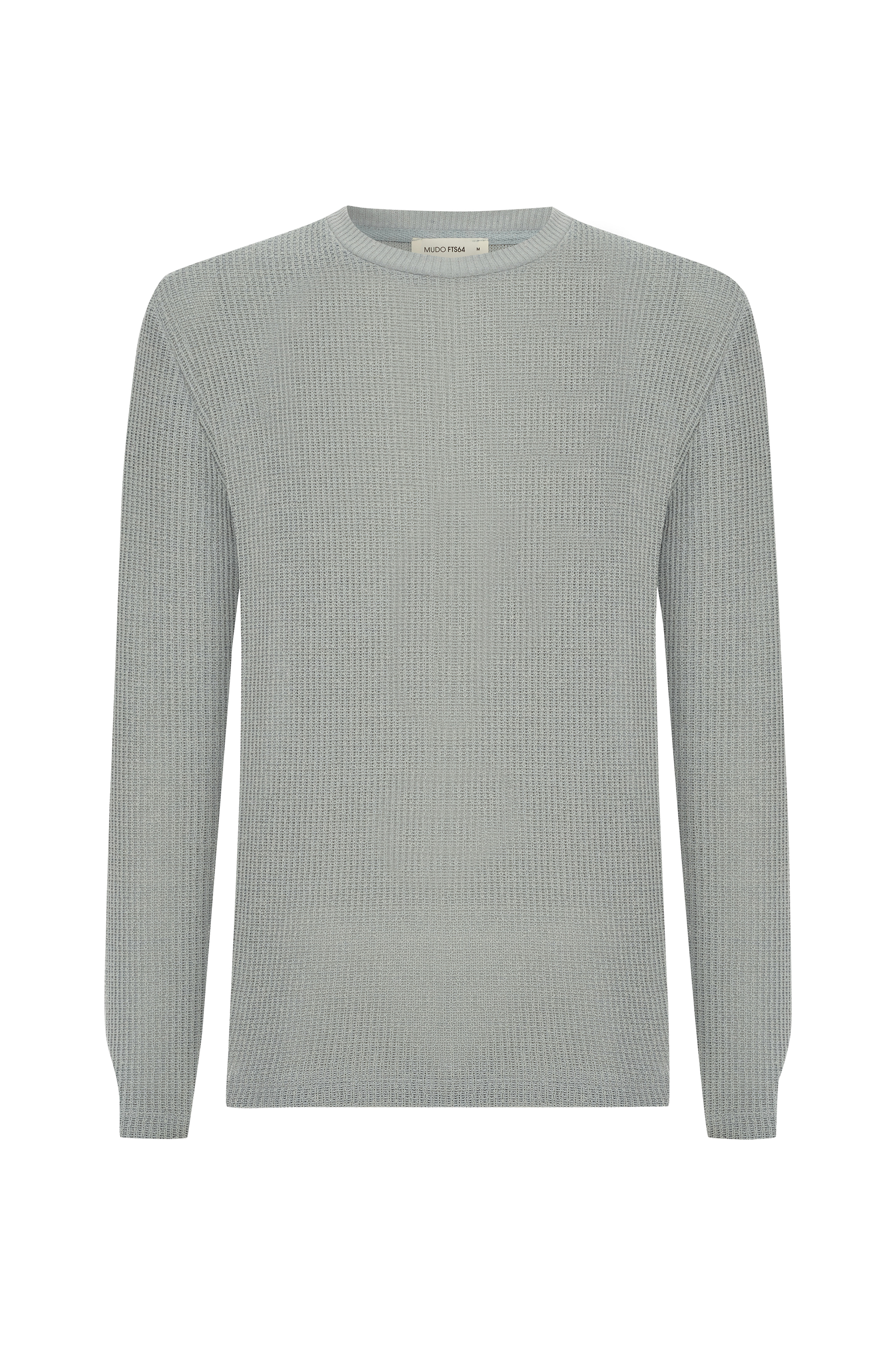 BİSİKLET YAKA FİTİLLİ SWEATSHIRT