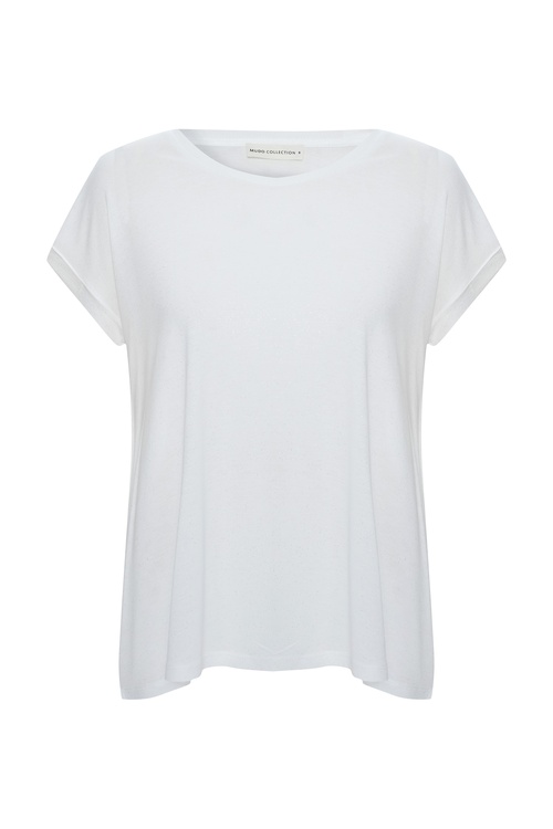  DÜŞÜK KOL SİMLİ KISA KOLLU T-SHIRT