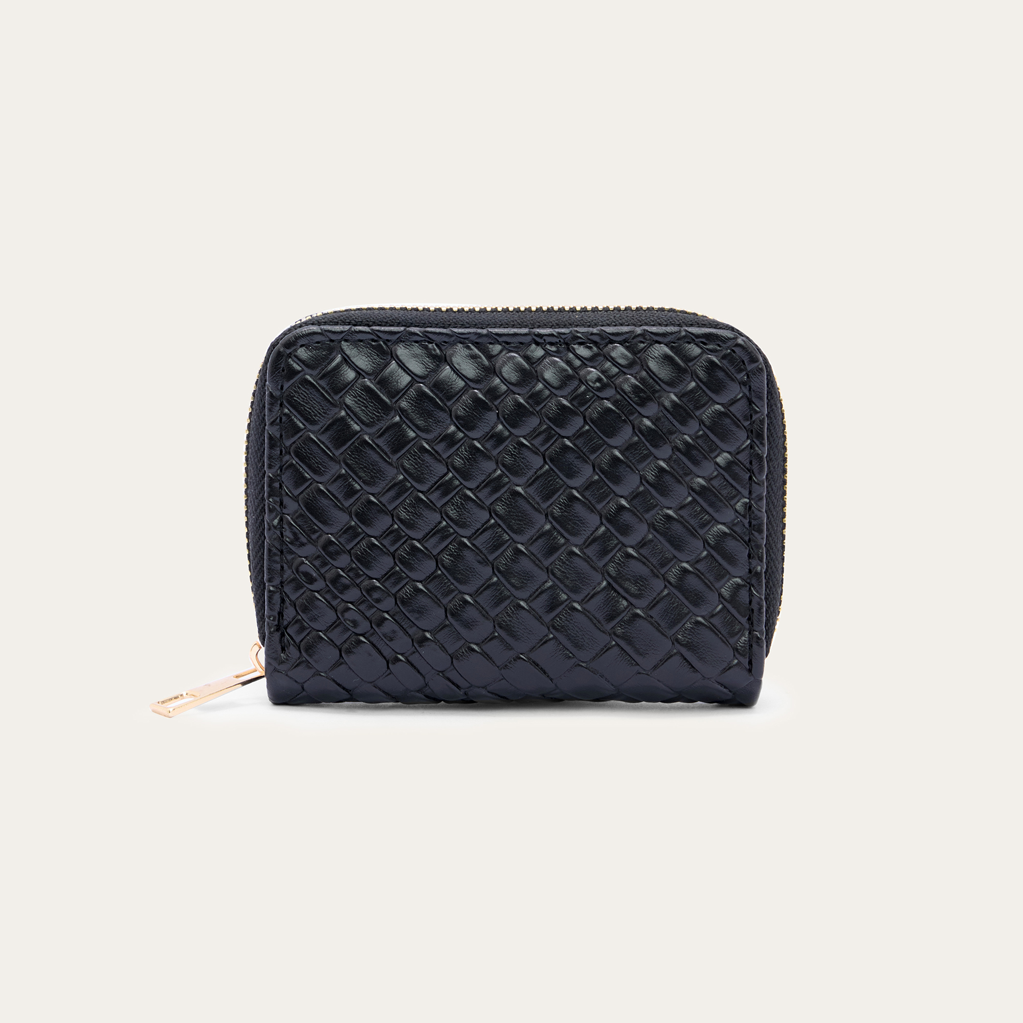 DERİ GÖRÜNÜMLÜ DESENLİ CÜZDAN