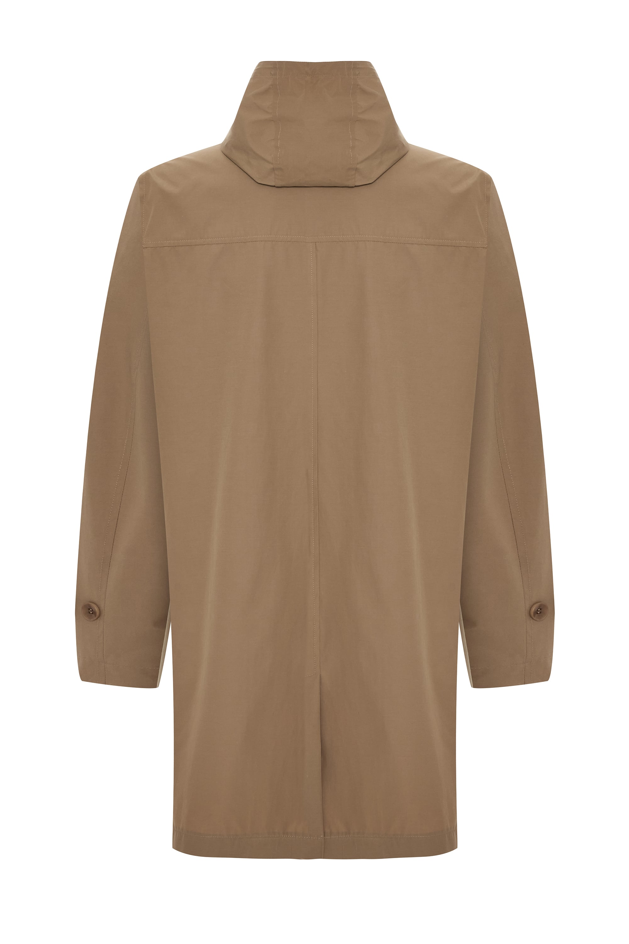 KAPÜŞONLU UZUN TRENÇKOT