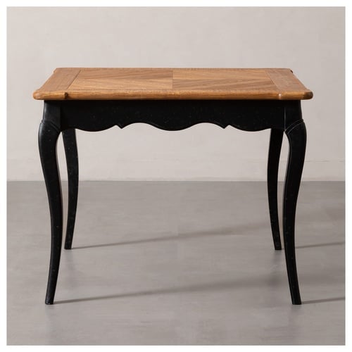 FRENCH KARE ESKİTME AHŞAP YEMEK MASASI