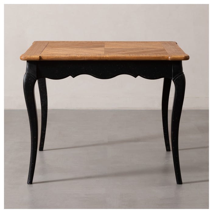 FRENCH KARE ESKİTME AHŞAP YEMEK MASASI