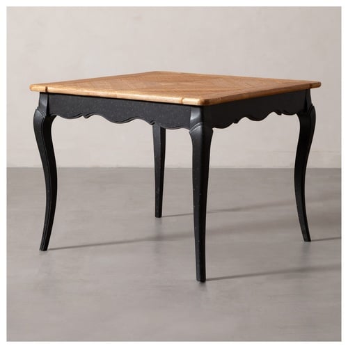 FRENCH KARE ESKİTME AHŞAP YEMEK MASASI