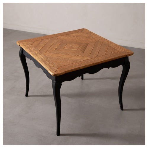 FRENCH KARE ESKİTME AHŞAP YEMEK MASASI