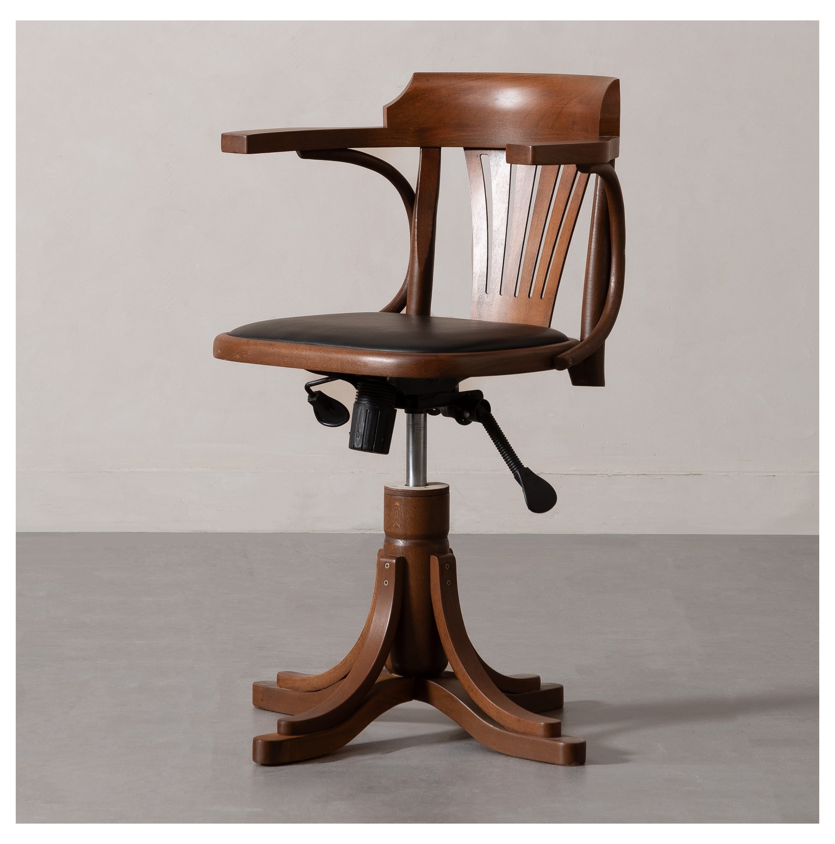 ORION MASİF AHŞAP ÇALIŞMA SANDALYESİ KIZIL