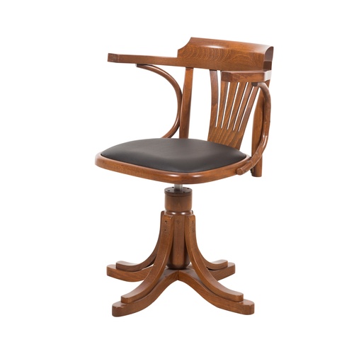  ORION MASİF AHŞAP ÇALIŞMA SANDALYESİ KIZIL