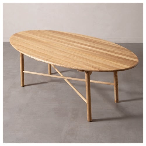  LEO MASİF AHŞAP YEMEK MASASI KESTANE 110X220