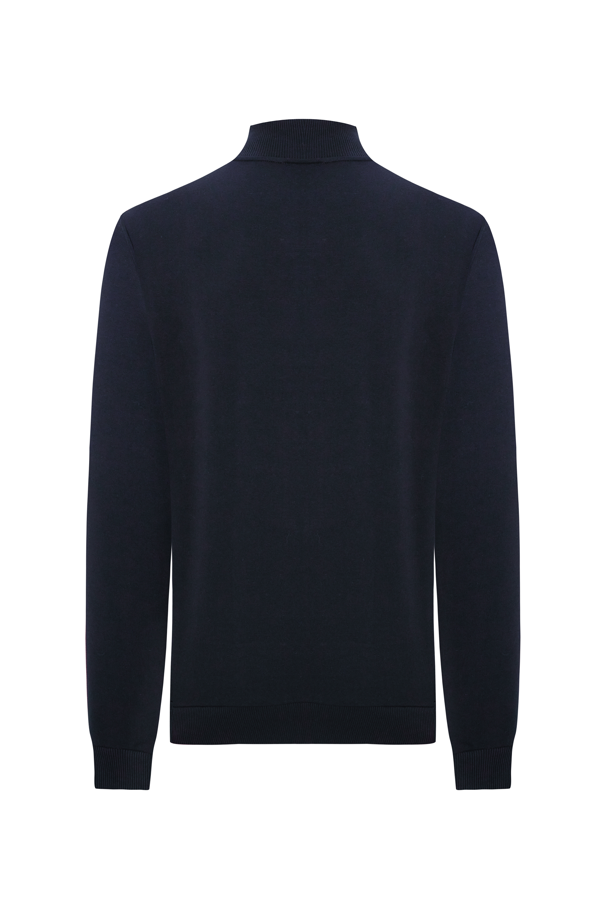 FERMUARLI DİK YAKA SWEATSHIRT