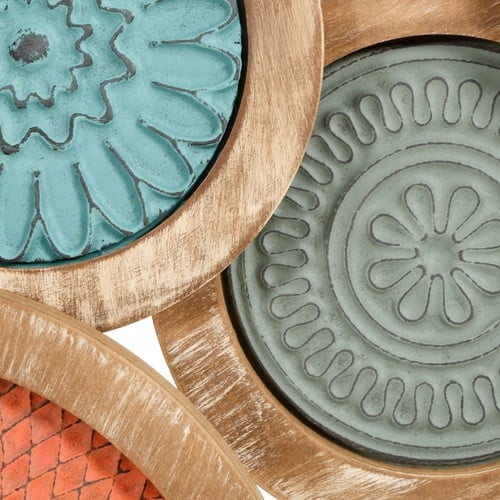  AURORA RENKLİ AHŞAP DUVAR DEKORU 127X8.5X65CM