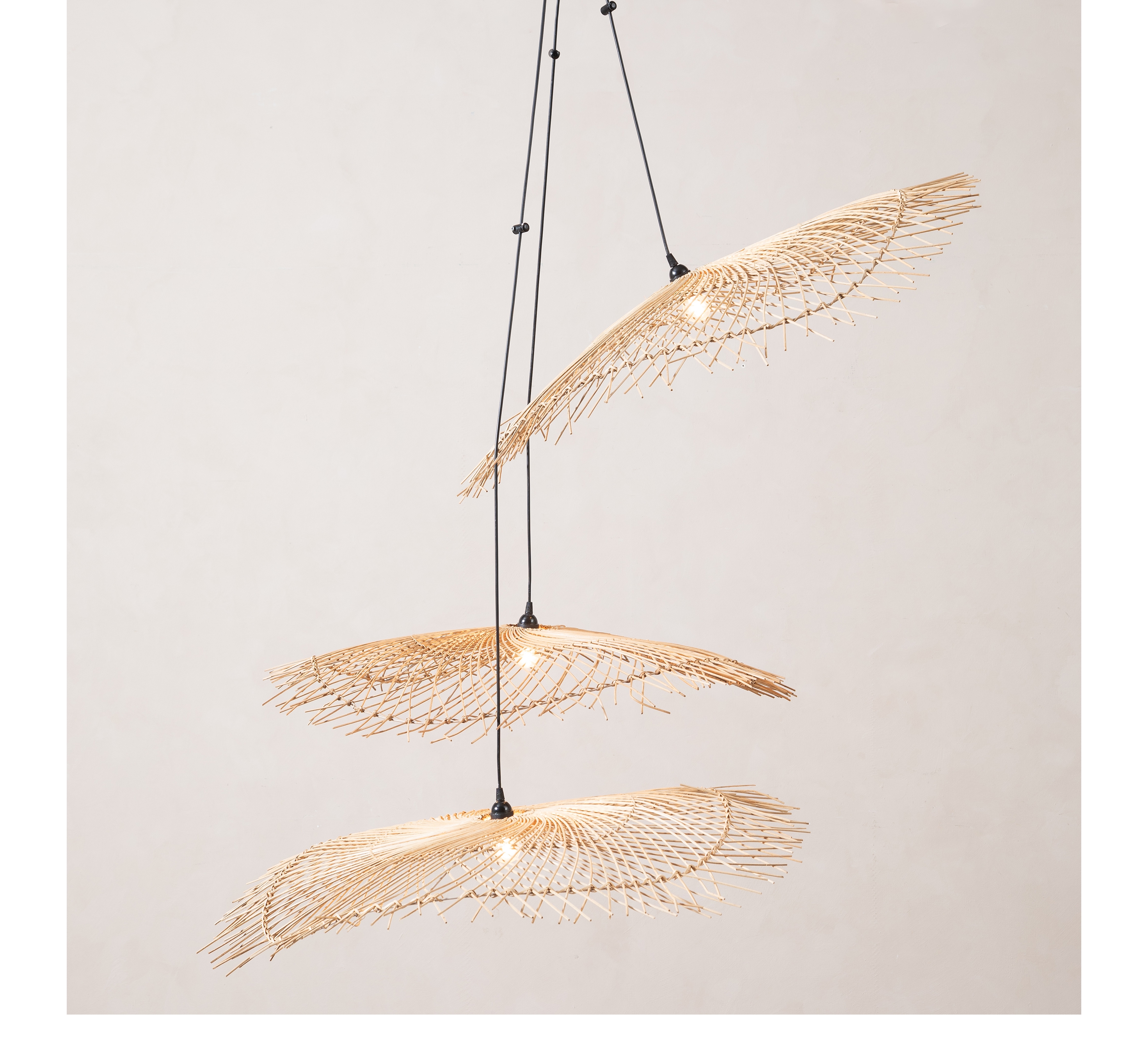 SOMBRERO 3'LÜ RATTAN SARKIT