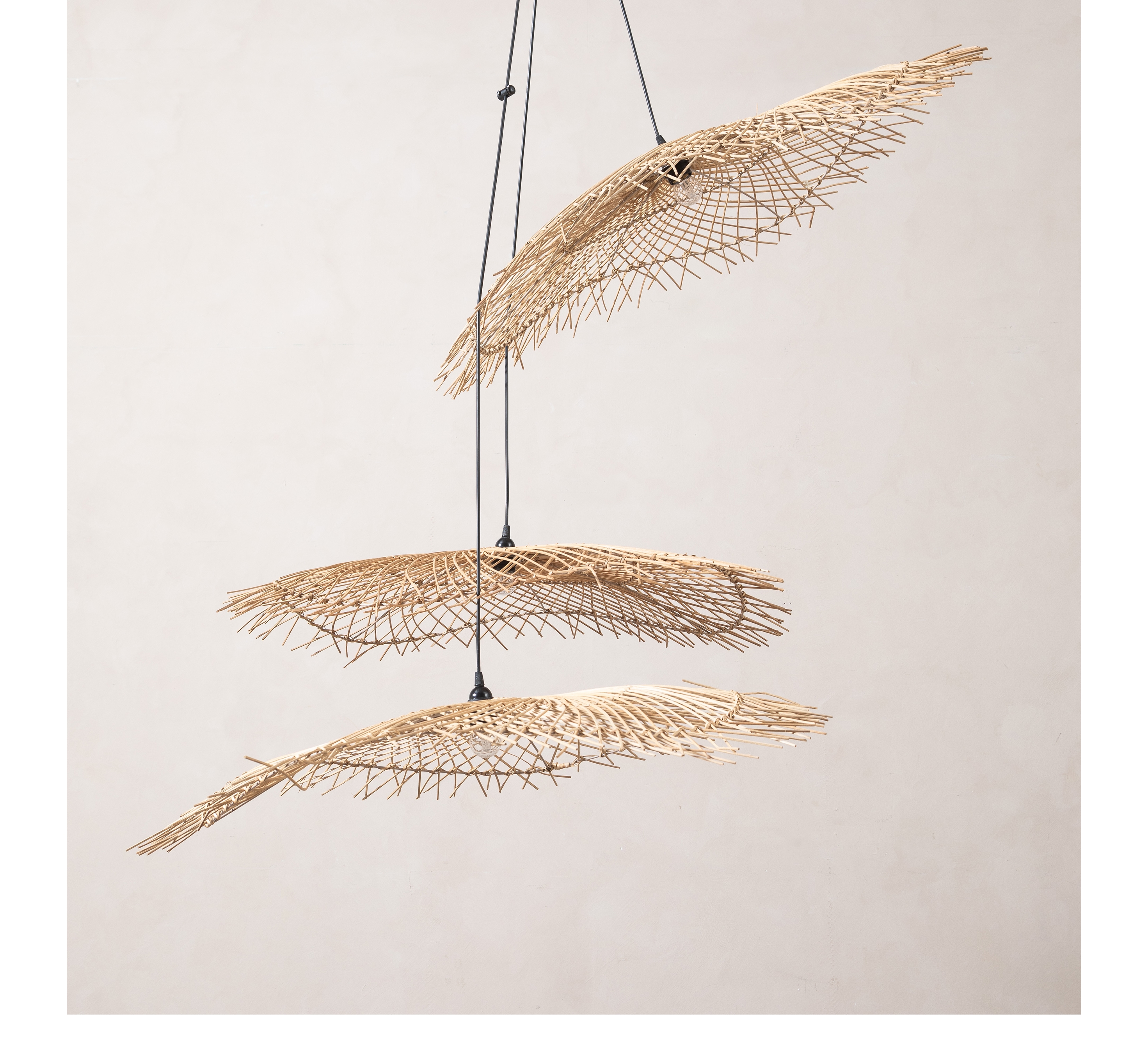 SOMBRERO 3'LÜ RATTAN SARKIT