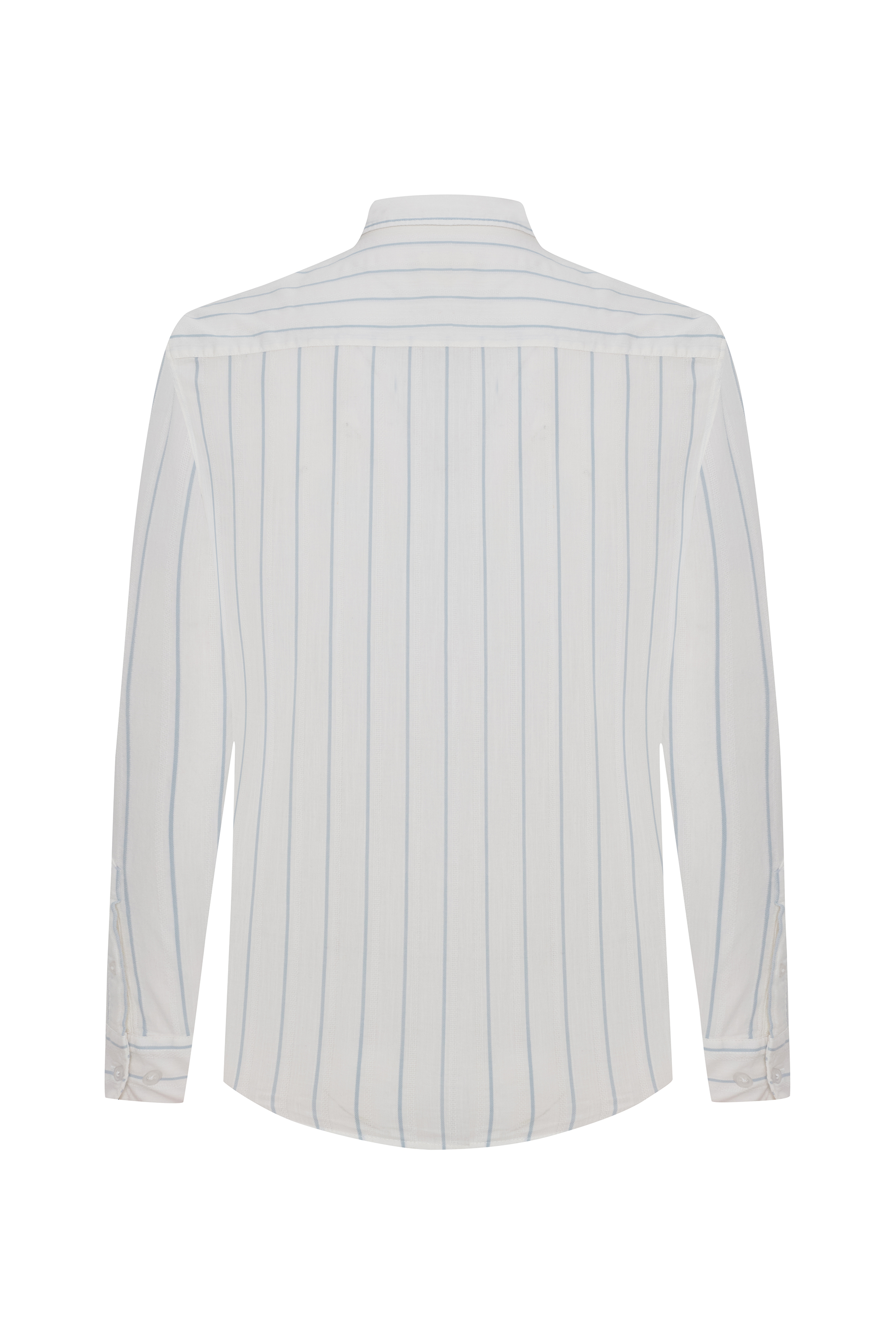 REGULAR FIT ÇİZGİLİ UZUN KOLLU GÖMLEK