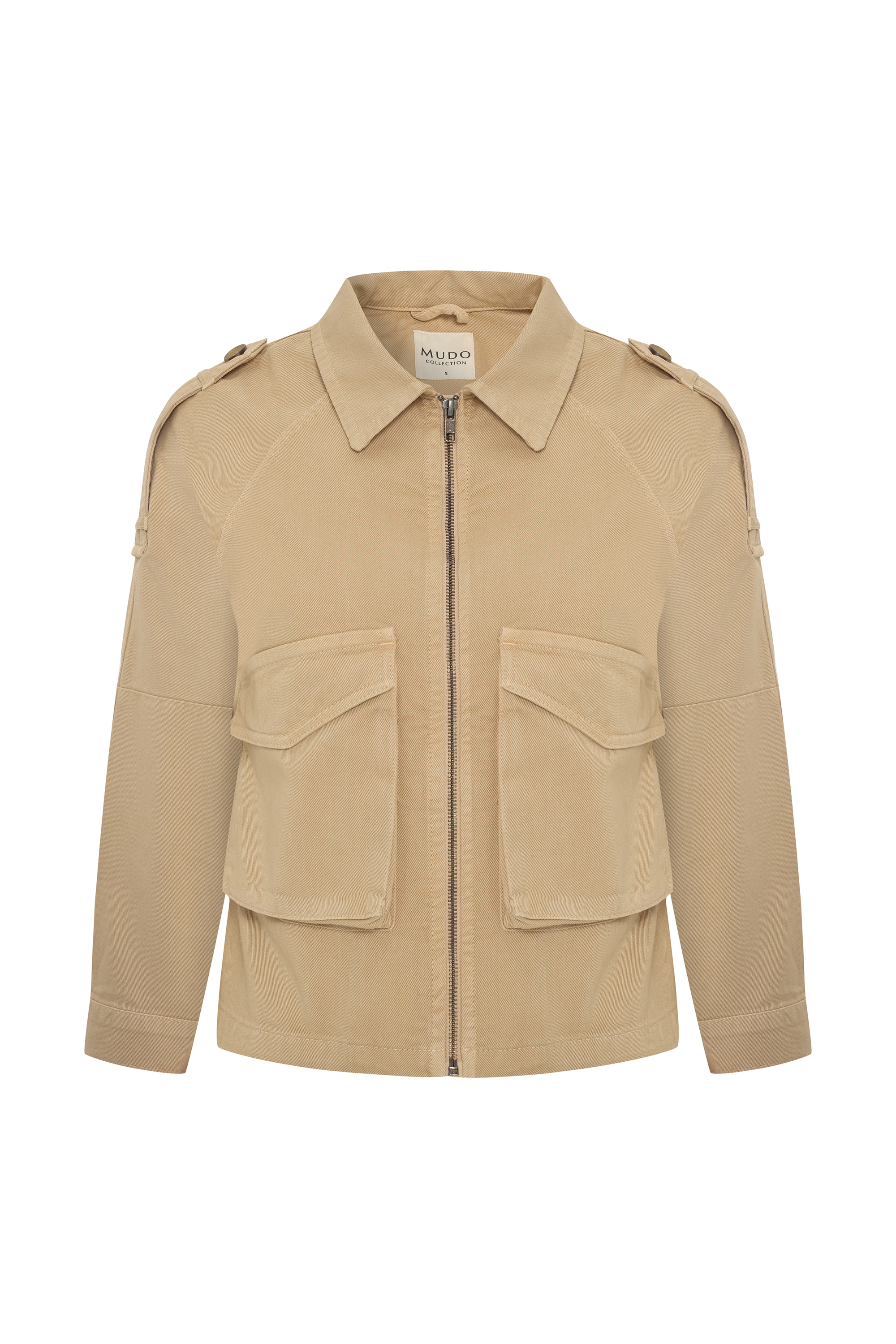 ÇOK CEPLİ FERMUARLI TRUCKER CEKET