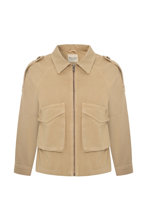  ÇOK CEPLİ FERMUARLI TRUCKER CEKET