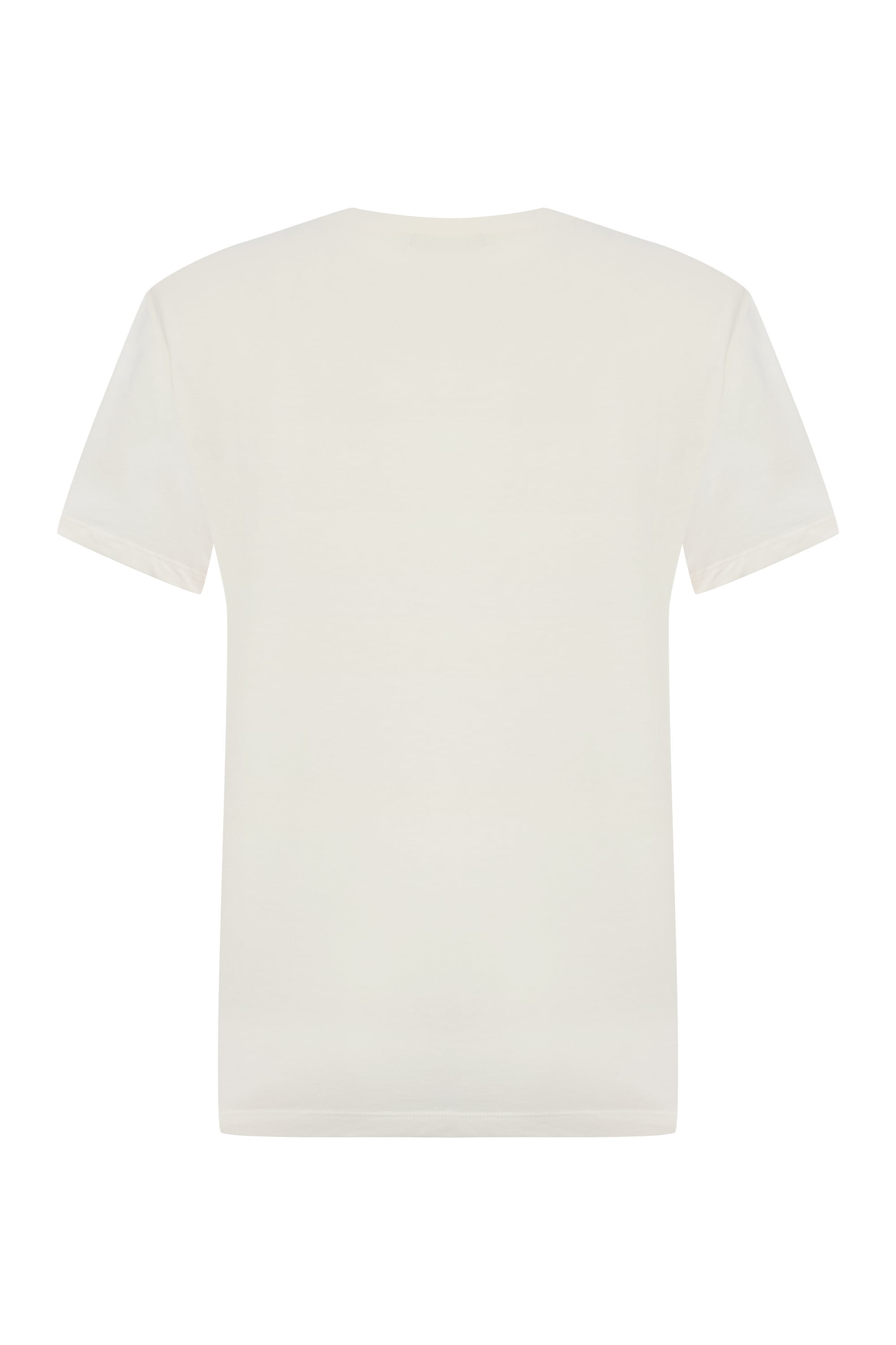 BASKILI BİSİKLET YAKA KISA KOLLU T-SHIRT